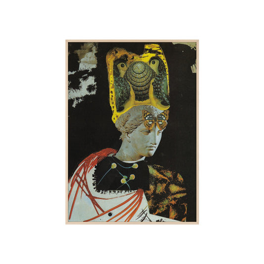 Mad Mad Mad Minerva Salvador Dalí Surrealist Wall Art Printed Framed Canvas, Black Frame Extra Large, Sustainable Wood