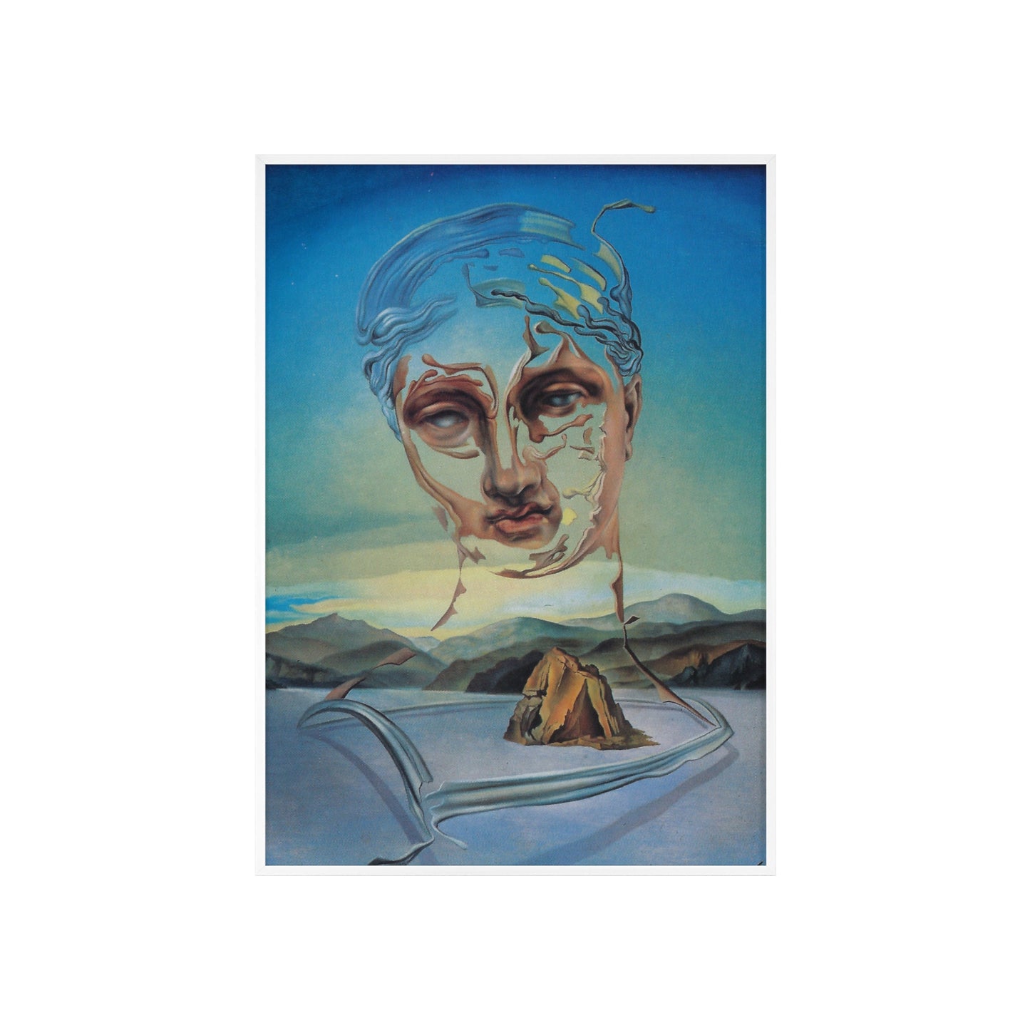 Birth of a Deity Salvador Dalí Surrealist Wall Art Printed Framed Canvas, Black Frame Extra Large, Sustainable Wood